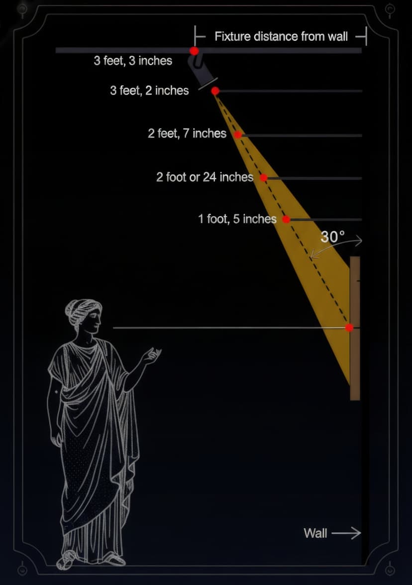 Ceiling-mounted spotlight example