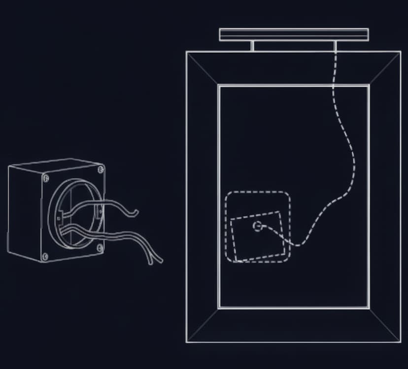 Picture light installation options